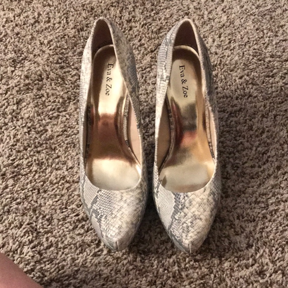 Snakeskin heels